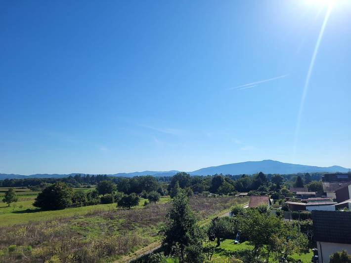 Appartement entier, Appartement de vacances 'Weitblick' avec vue sur les montagnes, balcon et Wi-Fi in Reute, Forêt-Noire du Sud