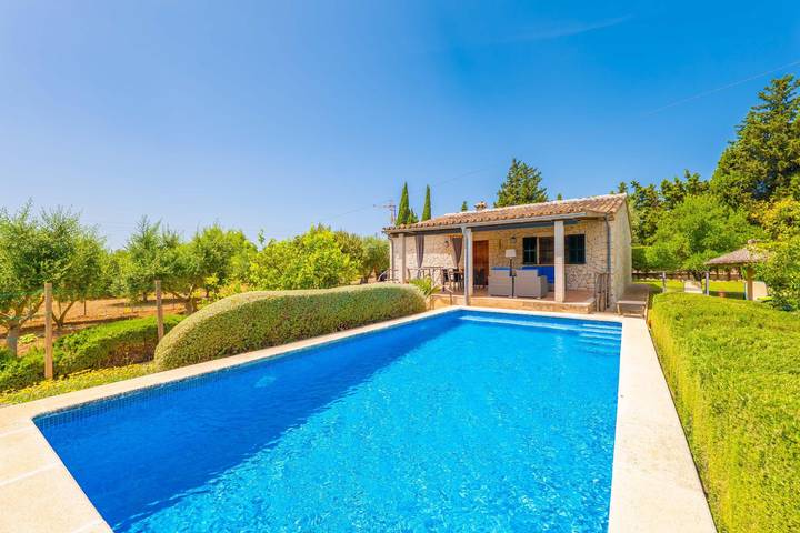 Can Pereó - Ferienhaus mit privaten Pool in Selva. WiFi gratis in Selva, Mallorca Inselmitte