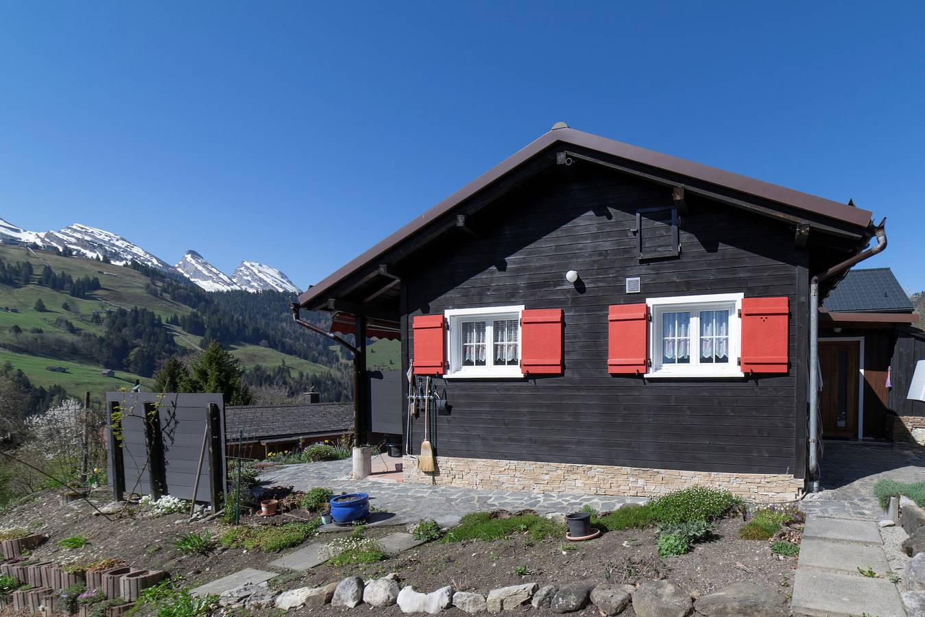 Bergpanorama in Unterwasser, Wildhaus-Alt St. Johann