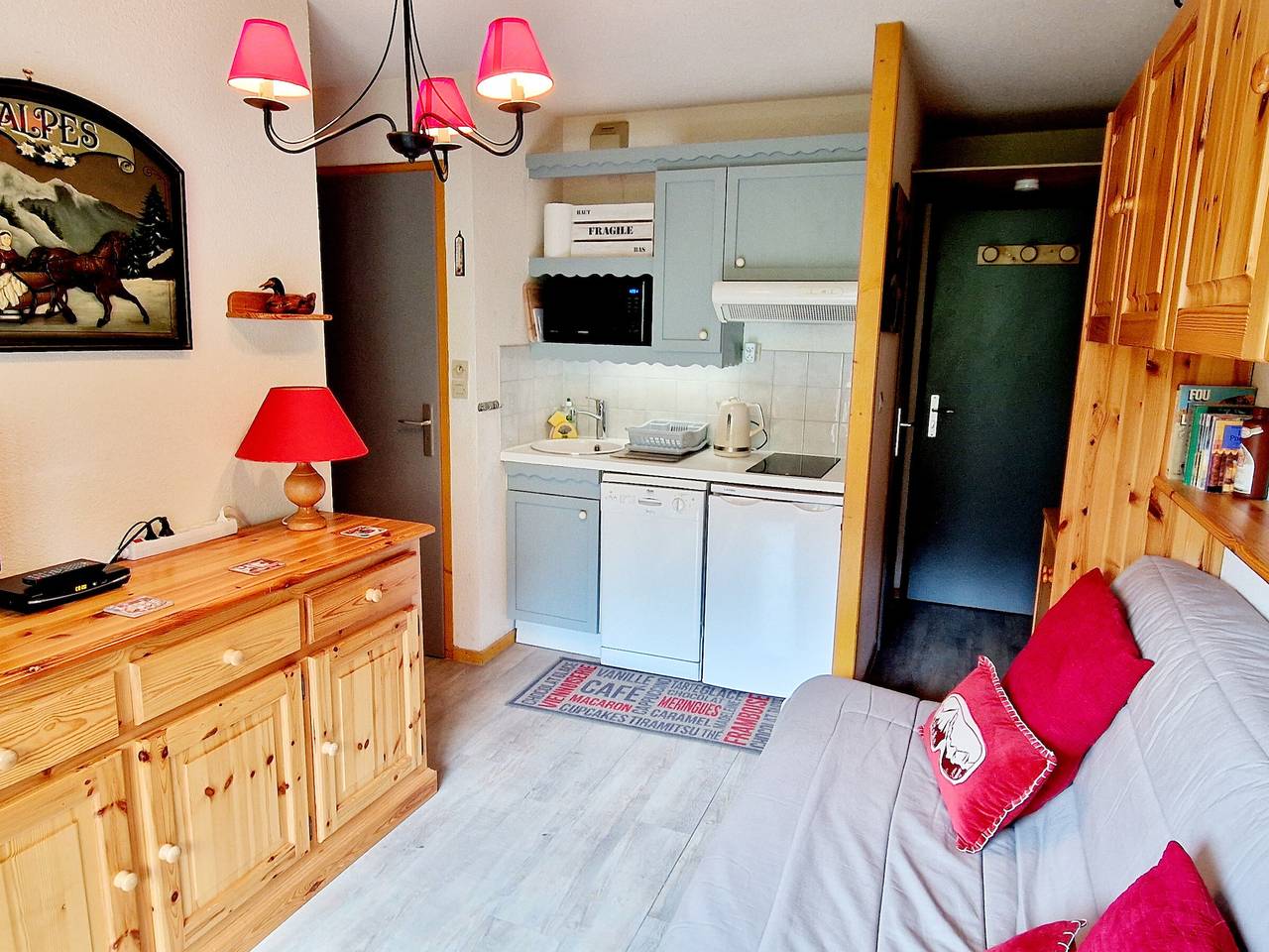 Ganzes Studio, Charmantes Kabinenstudio nahe Pisten in La Plagne Montalbert in La Plagne, Aime-la-Plagne