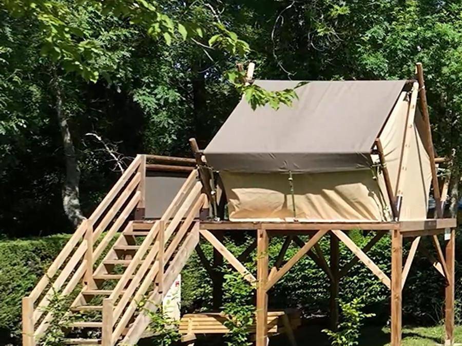 Camping La Cigaline - Tienda de campaña 2 personas - Tienda de Moorea in Montpon-Ménestérol, Périgord Blanc