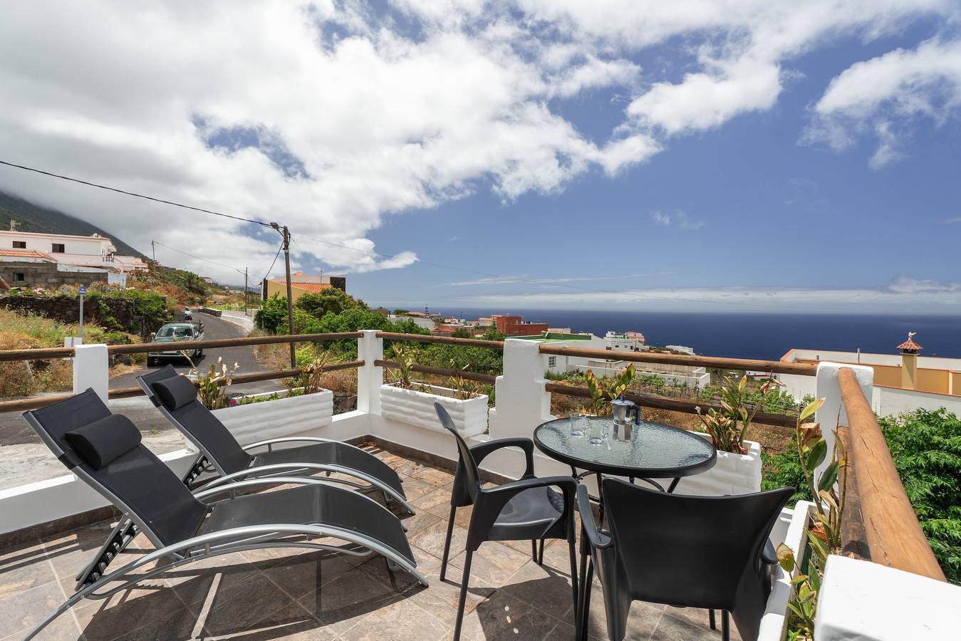 Maison de vacances 'Pozo Del Deseo' avec vue sur la mer, terrasse privée et Wi-Fi in Las Toscas, Frontera
