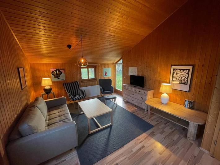 Ferienhaus für 6 Personen, mit Terrasse und Garten sowie Ausblick