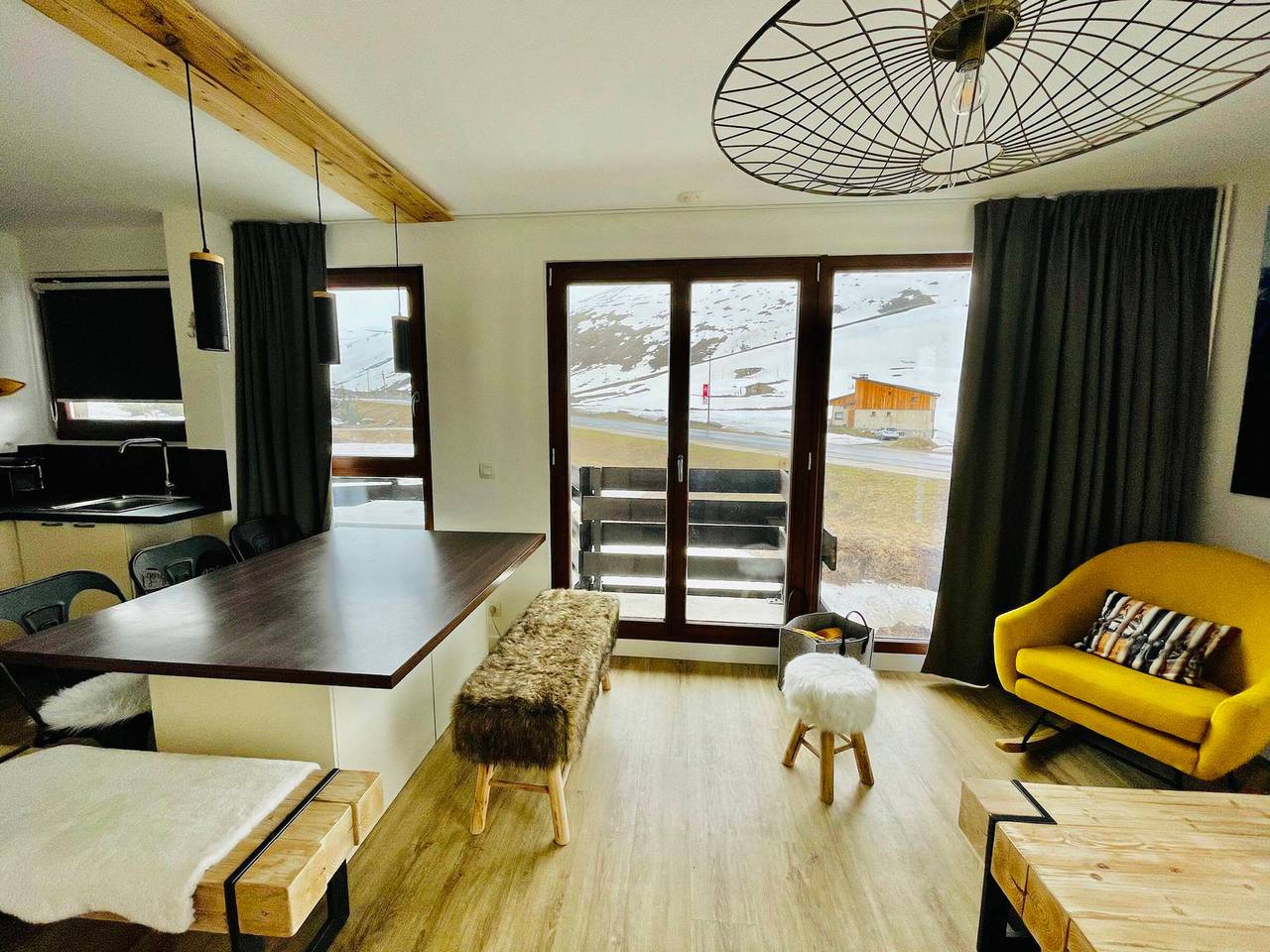 Appartement entier, Moderne 3 pièces calme pour 4-5 personnes avec wifi à Tignes in Tignes, Parc National de la Vanoise