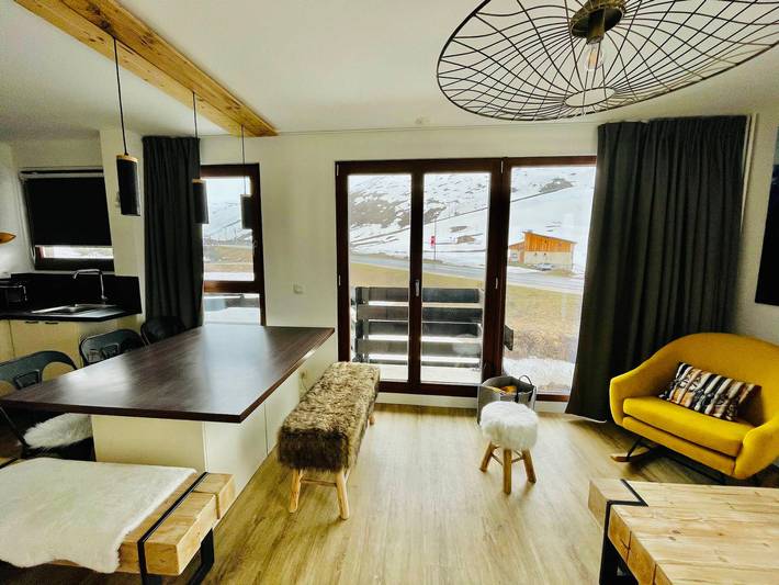 Chalet pour 5 personnes, avec balcon et vue sur le lac à Tignes - 4