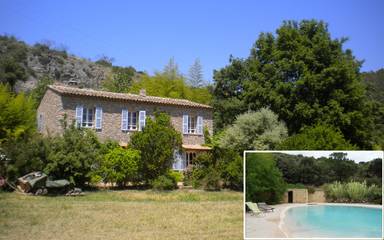 Gîte pour 5 personnes, avec terrasse ainsi que jardin et piscine à Taradeau