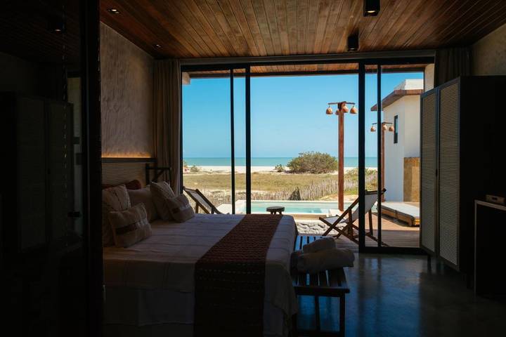 Casas e apartamentos de temporada para 4 pessoas, com piscina e terraço e ainda vista, com animais de estimação em Camocim