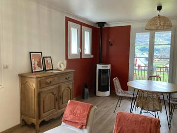 Gîte pour 4 personnes, avec vue et balcon à Laruns