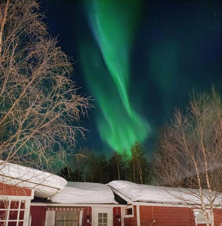 Gîte pour 9 personnes, avec jardin et sauna à Ivalo