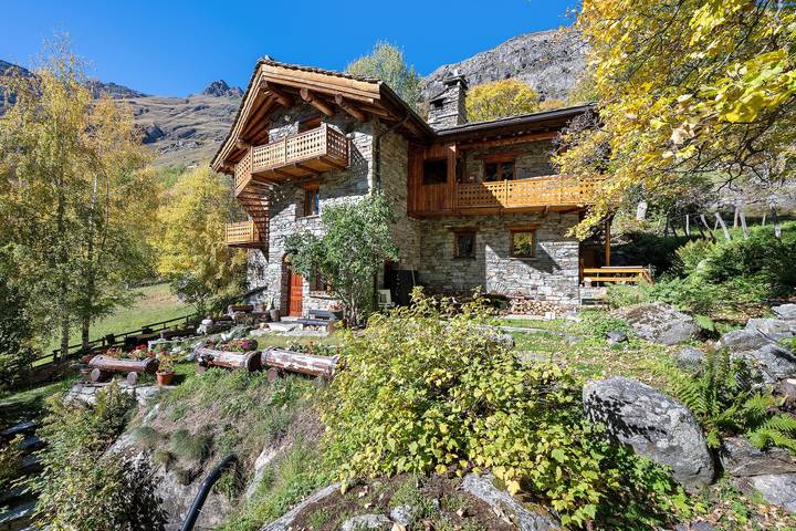 Chalet pour 5 personnes, avec Balcon et Jardin dans Bonneval-sur-Arc, Parc National de la Vanoise