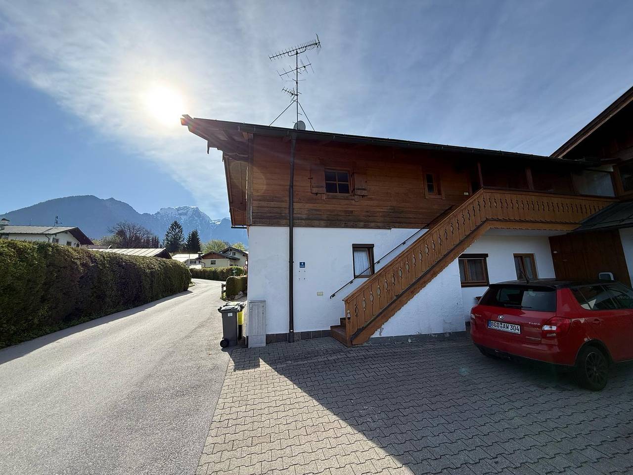 Ganze Ferienwohnung, Ferienwohnung Bergsonne - Ferienwohnung Bergsonne für 1-2 Personen mit separaten Schlafzimmer, Wohnzimmer, Küche, Bad mit Dusche/Wc undbalkon in Schönau am Königssee, Berchtesgadener Alpen