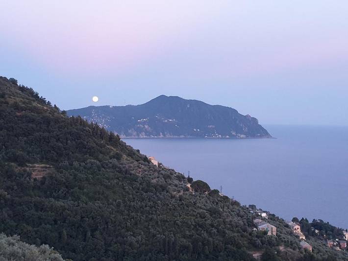 Gîte pour 5 personnes, avec Balcon et Terrasse ainsi que Jardin et Vue à Bogliasco