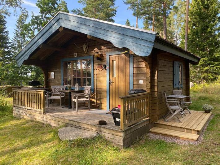 Ferienhaus für 2 Personen, mit Whirlpool und Terrasse sowie Garten und Sauna in Mullsjö