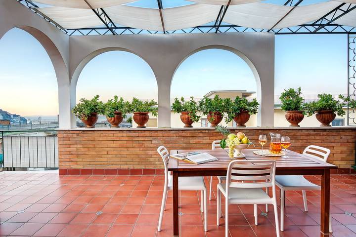 Ferienwohnung für 6 Personen, mit Balkon und Terrasse