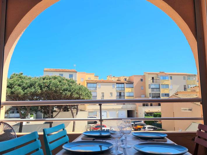 Gîte pour 4 personnes, avec Balcon et Piscine dans Plage de la Grande Conque