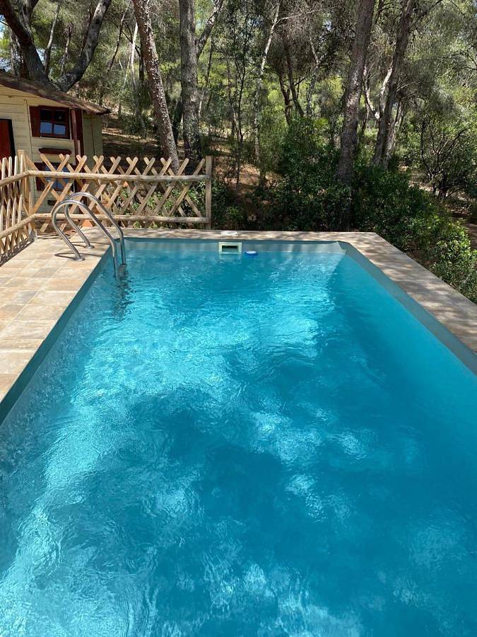 Maison de vacances pour 5 personnes, avec vue ainsi que piscine et jardin