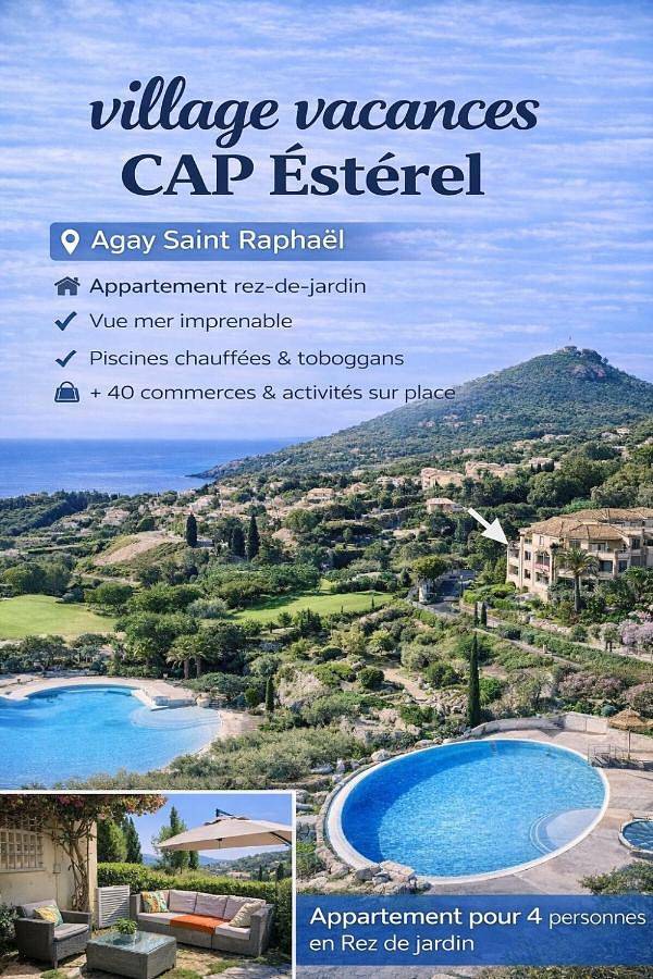 Gîte pour 4 personnes, avec piscine et bassin pour enfant ainsi que jardin et jacuzzi dans Golf De Cap Esterel