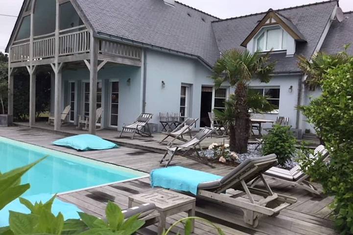Maison de vacances pour 12 personnes, avec terrasse et jardin à Batz-sur-Mer