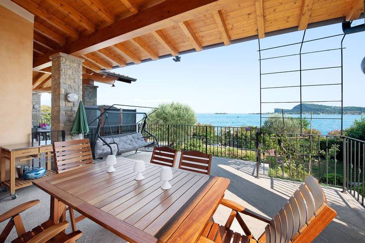Ferienwohnung für 7 Personen, mit Garten und Seeblick am Gardasee - 4