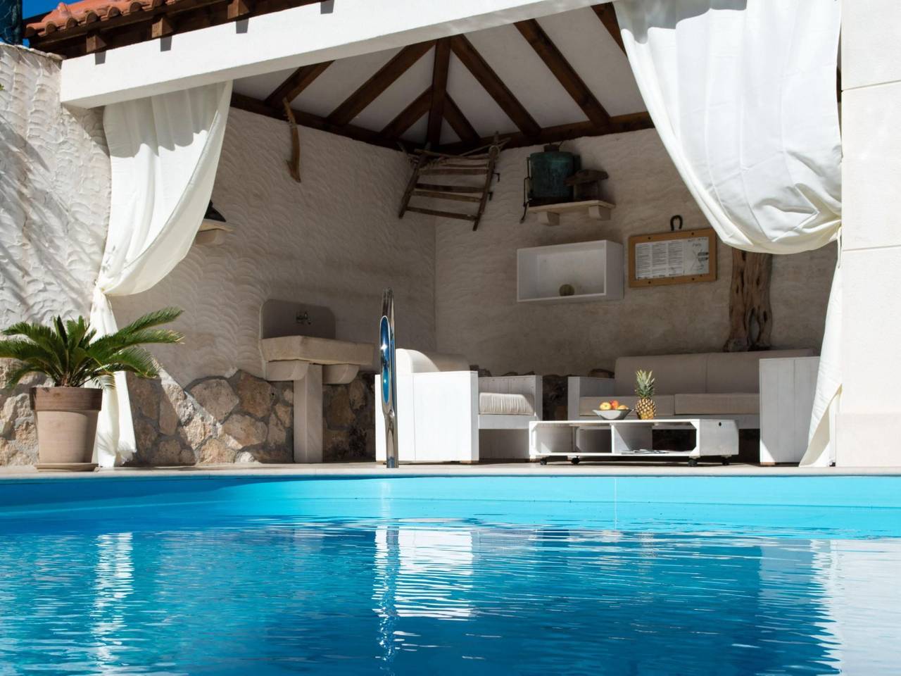 Ferienvilla "Lucian" mit Blick auf das Wasser in Selca, Povlija, Selca und Sumartin