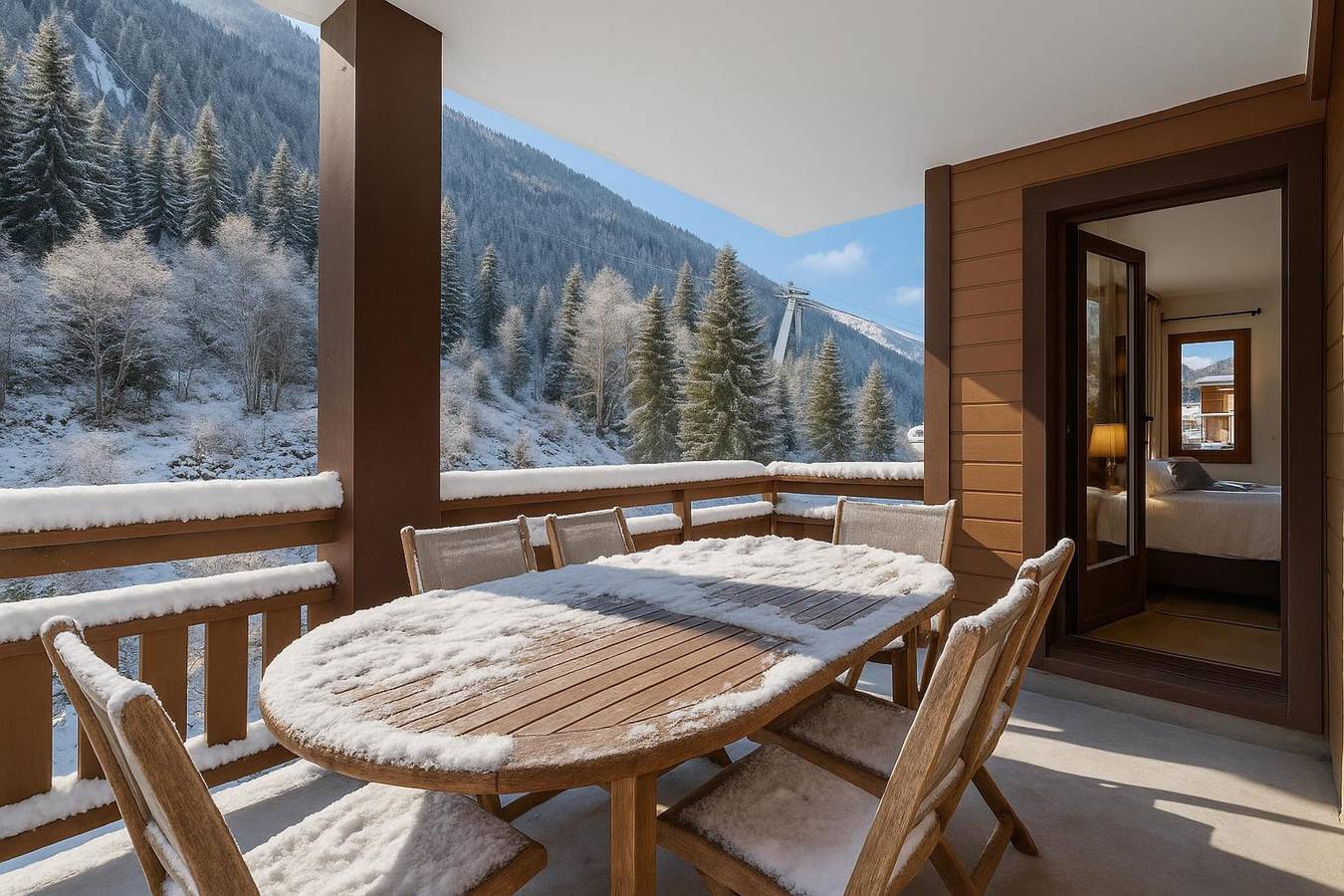 Apartamento entero, L'Ours Bleu B13 - Ski In Ski Out in Vallorcine, Macizo del Mont Blanc