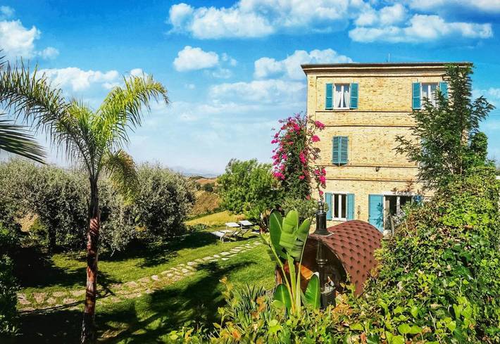 B&b per 4 persone, con giardino e panorama in Ripatransone