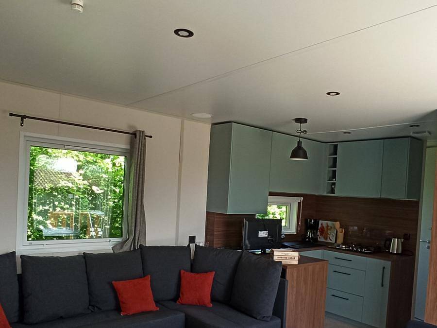 Lodges de Blois Chambord - Mobilheim 6 personen - Cottage Privilège 40m2 (3 Zimmer, 2 Bäder) +Klimaanlage + Terrasse in Mont-près-Chambord, Sologne