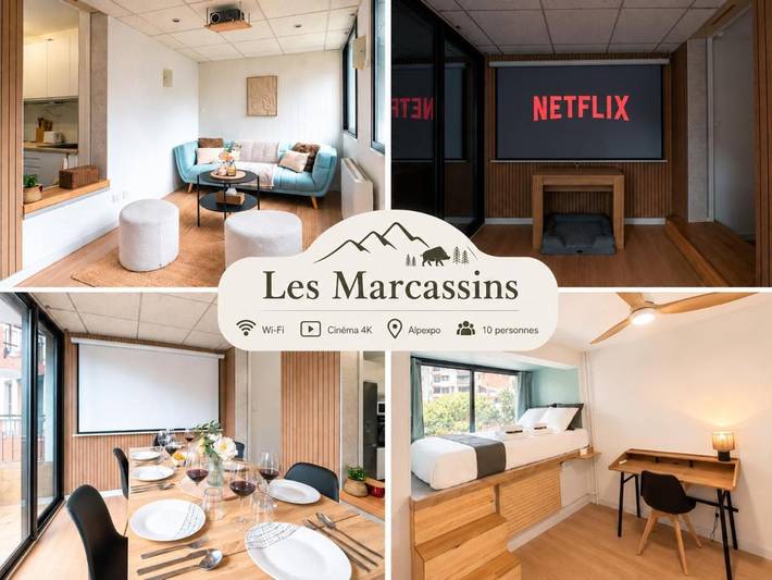 Gîte pour 10 personnes, avec Balcon à Échirolles