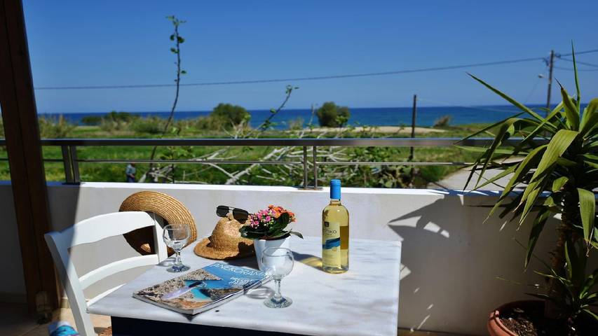 Strandhaus für 6 Personen, mit Terrasse und Garten auf Kreta
