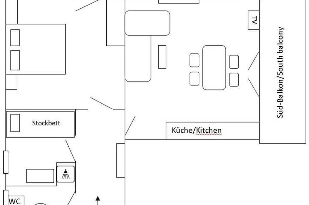 Appartement \"Karwendel\" - 1 Schlafraum, Dusche, Wc - Wirtseppelerhof in Leutasch, Innsbruck Land