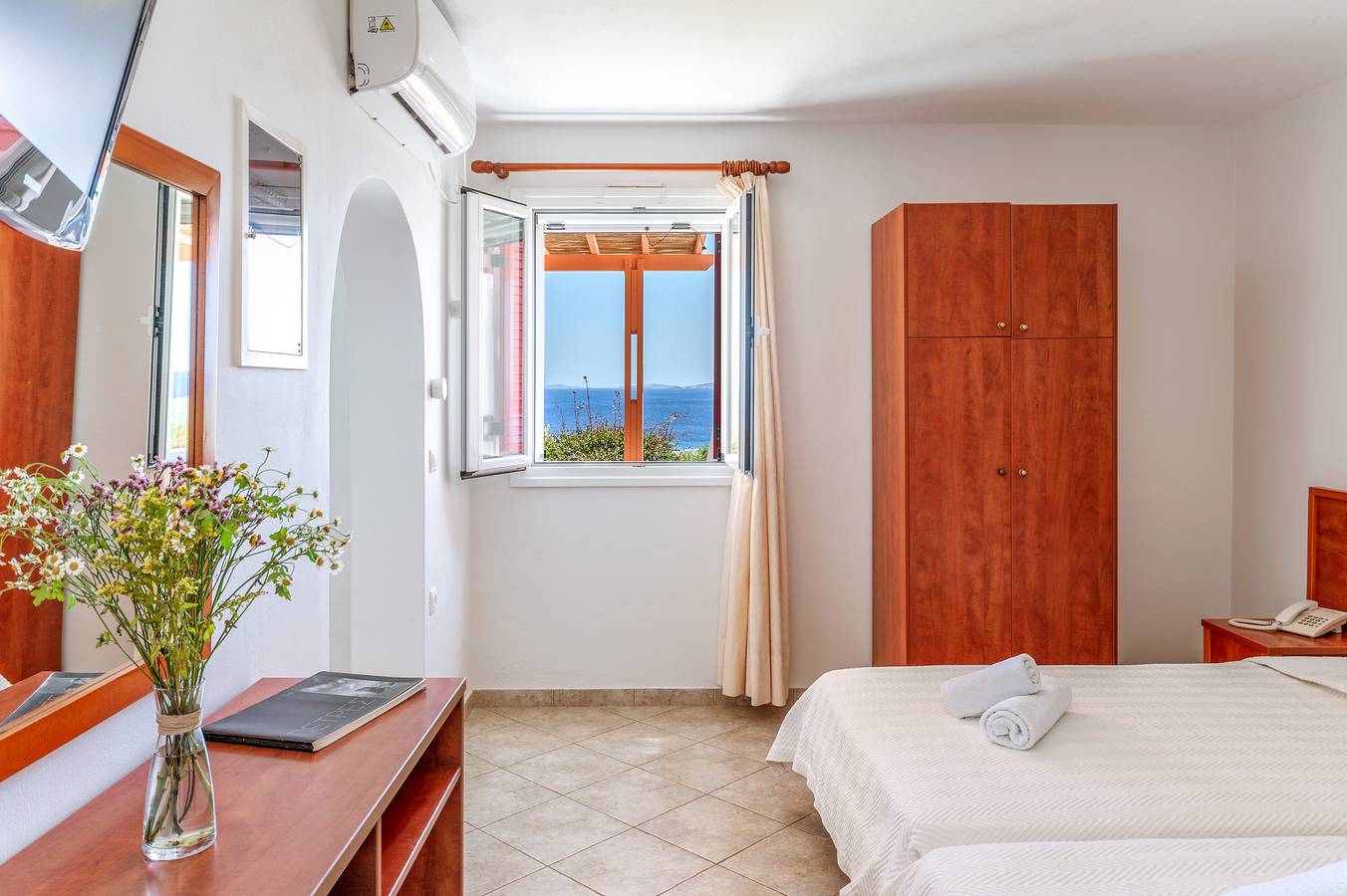 Ferienhaus 'Anemologio 202 Studio Tinos' mit Meerblick, Wlan und Klimaanlage in Ormos Agiou Ioannou, Tínos