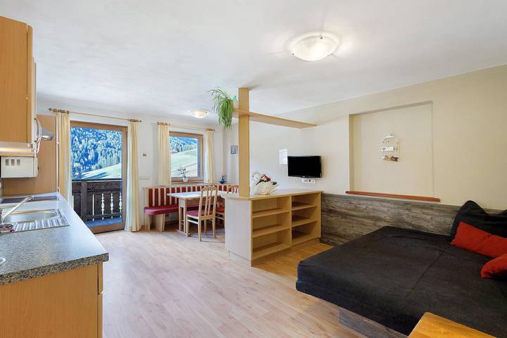 Appartamento per 4 persone, con giardino e sauna sul Plan de Corones