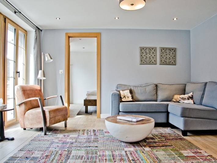 Ferienwohnung für 4 Personen, mit Terrasse und Sauna sowie Ausblick