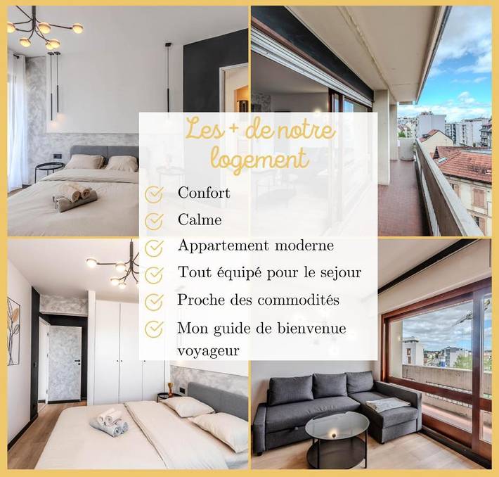 Gîte pour 6 personnes, avec balcon à Annemasse - 3