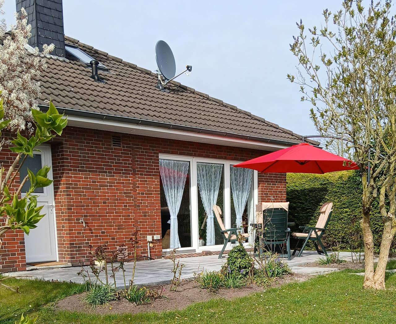 Ebenerdiges Ferienhaus an den Salzwiesen in Cäciliengroden, Sande