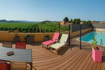 Cottage pour 4 personnes, avec terrasse à Abeilhan