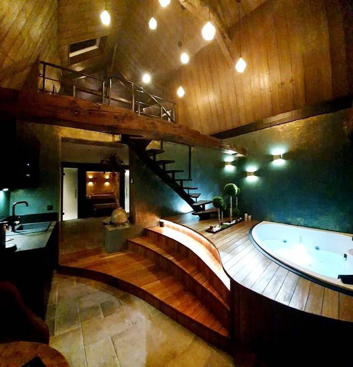 Cottage pour 2 personnes, avec sauna et jacuzzi dans Santes