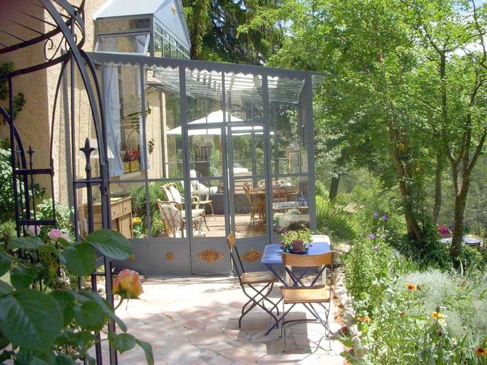 Chambre d’hôte pour 4 personnes, avec Terrasse ainsi que Jardin et Vue