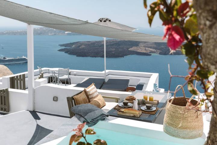 Apartamento para 7 personas, con balcón/terraza en Imerovigli