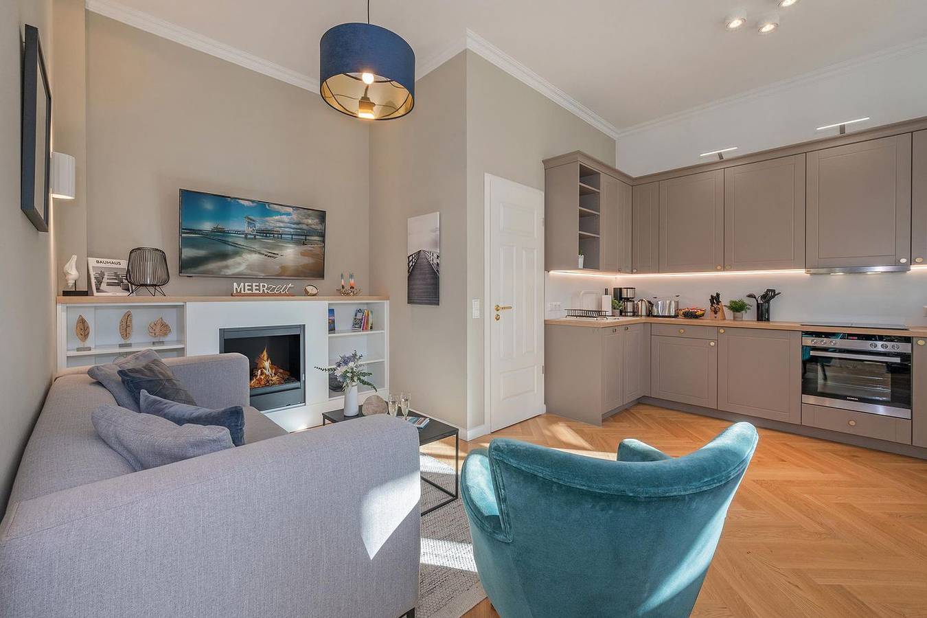 Entire apartment, Villa Luise 01 - hochwertige Ausstattung mit Elektrokamin und Terrasse in Drei Kaiserbäder, Heringsdorf