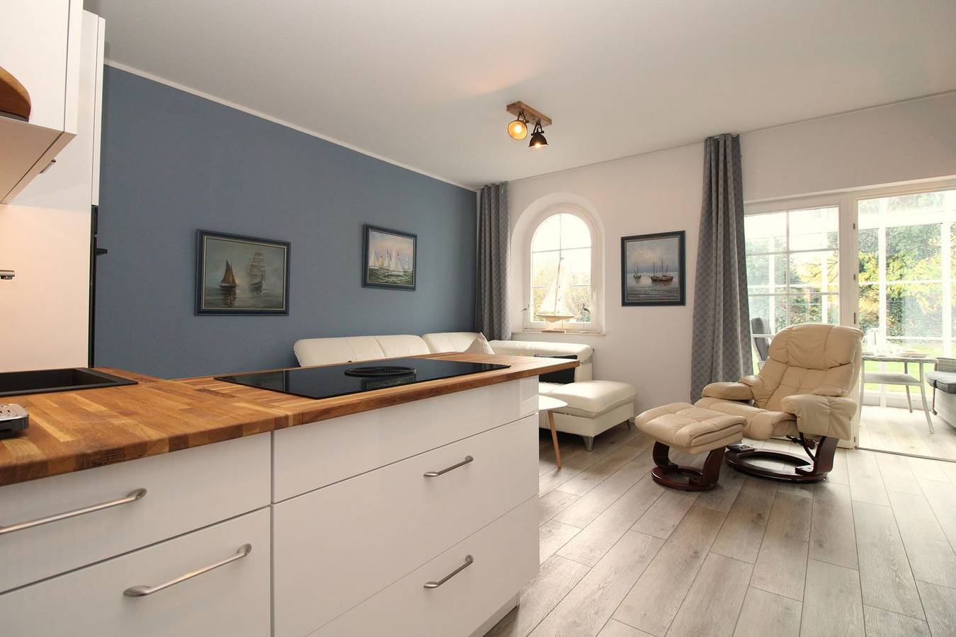 Ganze Wohnung, Res. Wischuer We 15: moderne und geräumige 2-Zimmer-Fewo mit Wintergarten in Wischuer, Biendorf