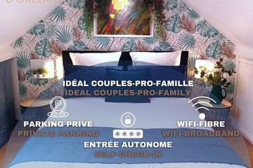 Gîte pour 4 personnes, avec jacuzzi à Fleury-les-Aubrais