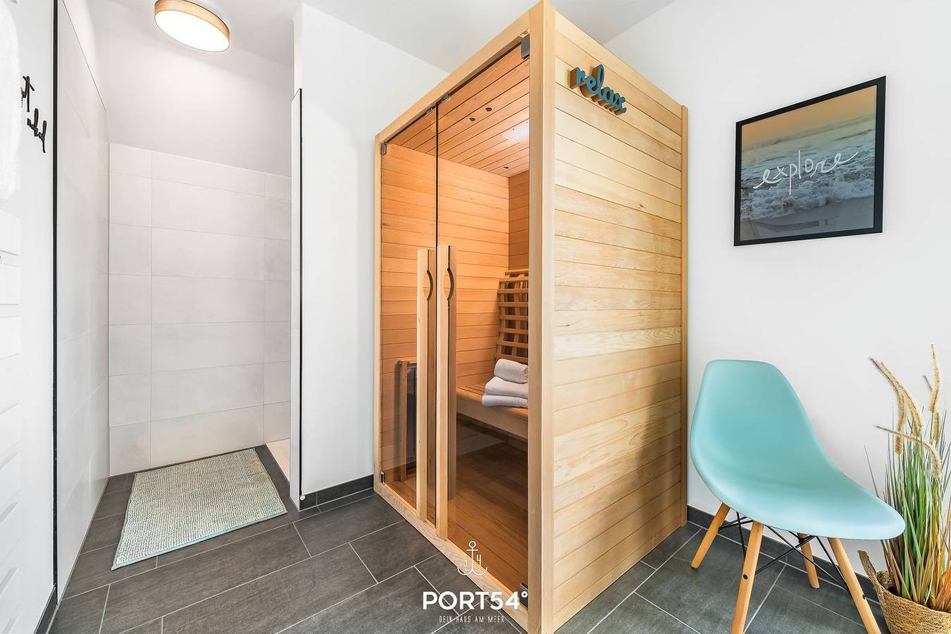 Stay Salty - Infrarotsauna, Nordsee- und Strandnah, Balkon, Terrasse in Büsum, Dithmarschen