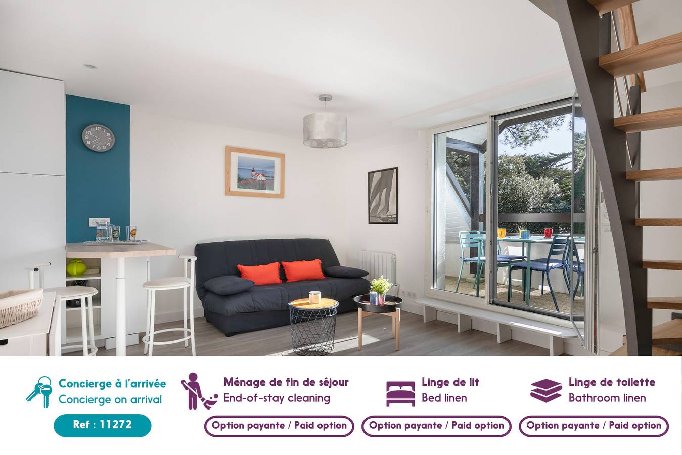 Ganze Wohnung, Appartement vue mer et les pieds dans l'eau! in Pornichet, Côte d'Amour