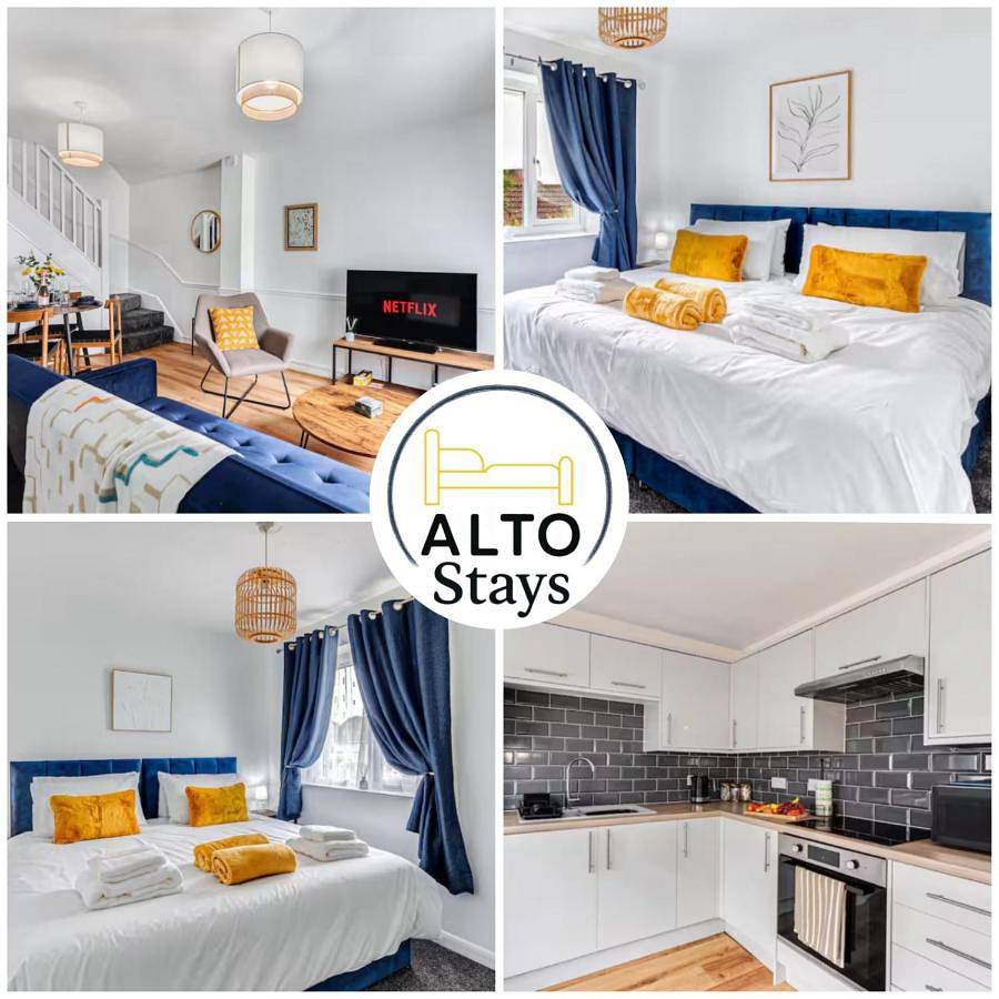 Entire apartment, Spacious Bedford House Sleeps 5 Superfast Wifi Free Parking in Bedford