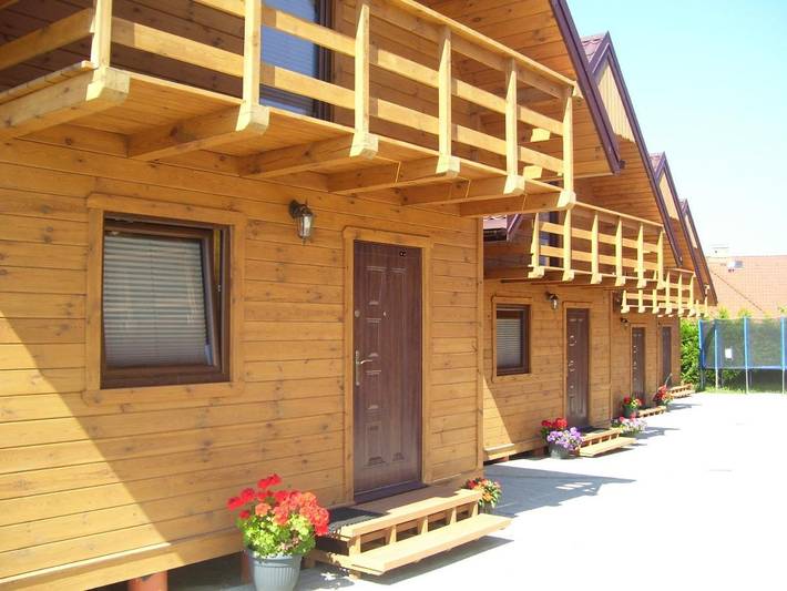 Domek letniskowy dla 6 osób, z Balkon i Taras oraz Ogród i Basen w Gąski
