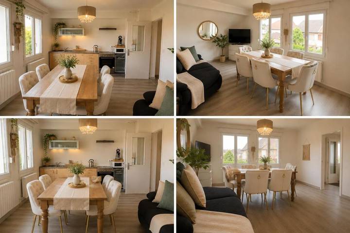 Appartement de vacances pour 6 personnes, avec Jacuzzi et Terrasse ainsi que Jardin et Vue