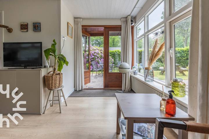 5-Personen-Bungalow mit eingezäuntem Garten auf der Veluwe mit einem Schwimmbad im Park in Ermelo, Veluwe