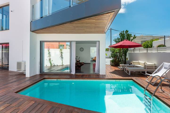 Ferienhaus für 10 Personen, mit Balkon und Garten auf Ibiza