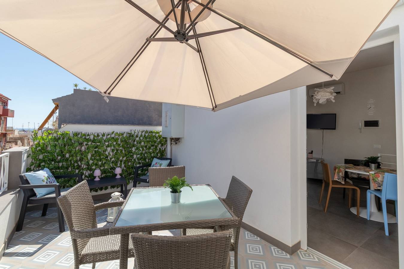Maison de vacances « La Dimora della Luna » avec vue mer, terrasse et Wi-Fi in Pozzallo, Province de Ragusa